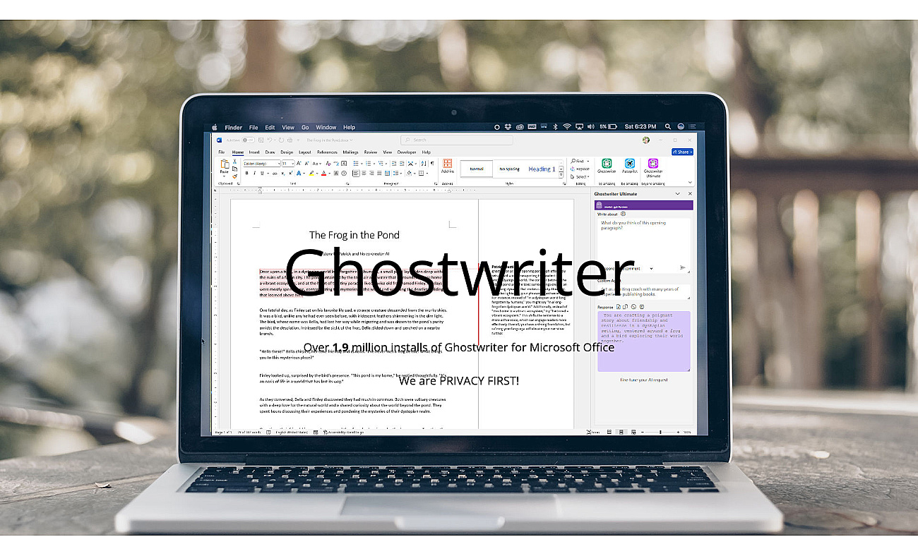 ghostwriter-ai.com screenshot