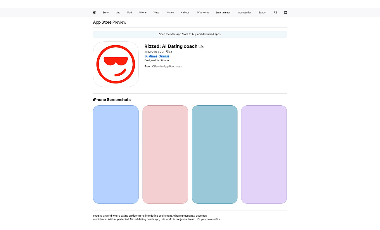Rizzed: AI Dating coach screenshot