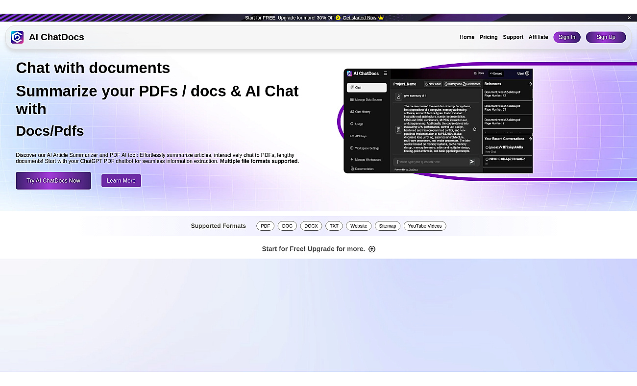 AI ChatDocs screenshot