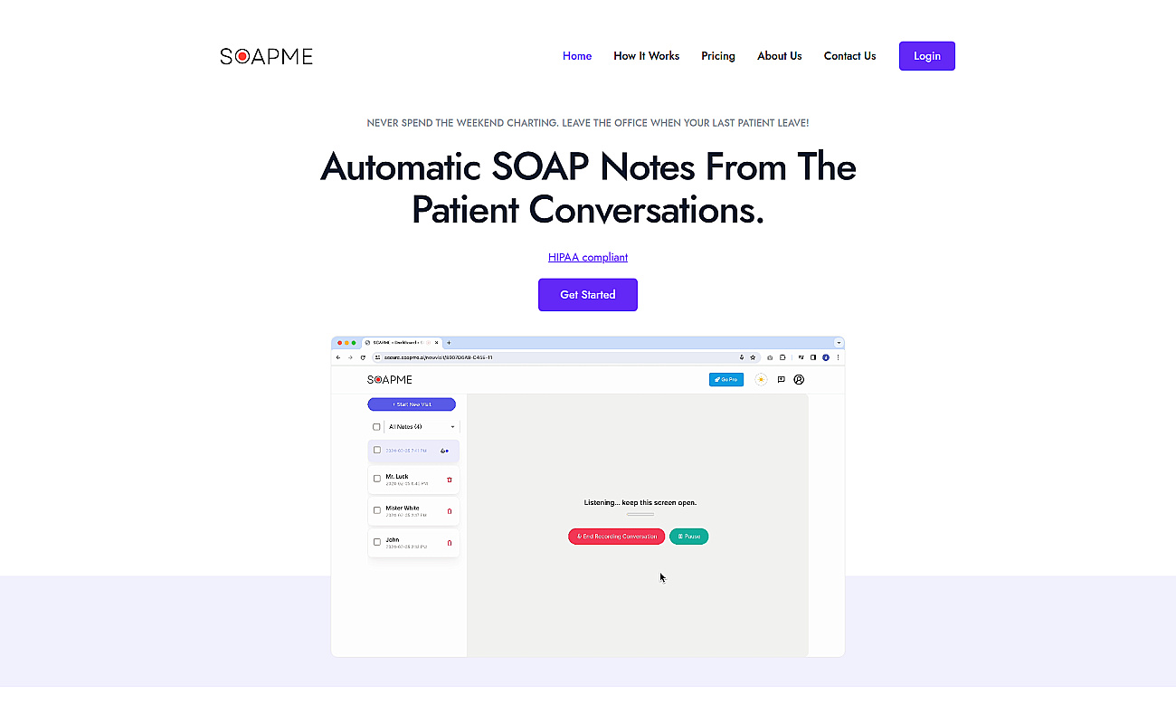 SOAPME.AI screenshot