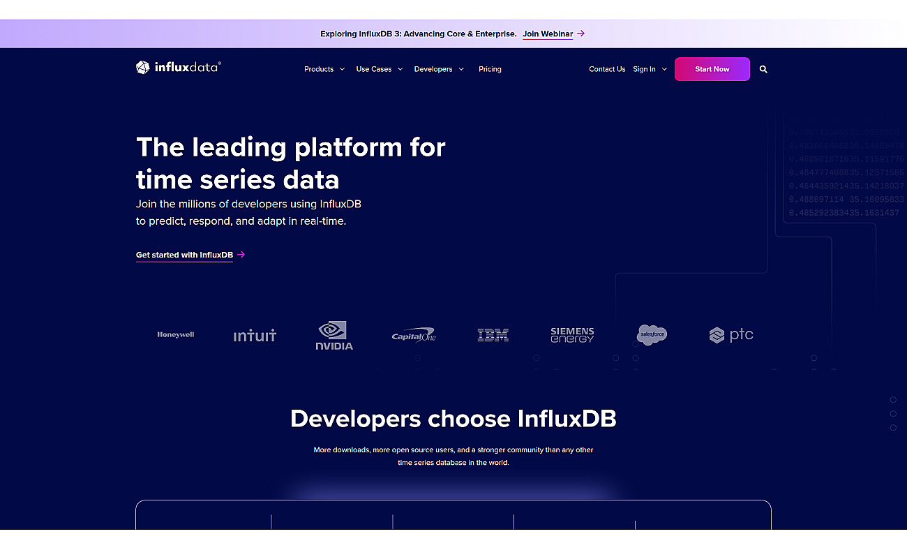 InfluxData screenshot