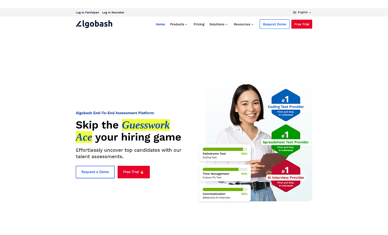 Algobash.com screenshot
