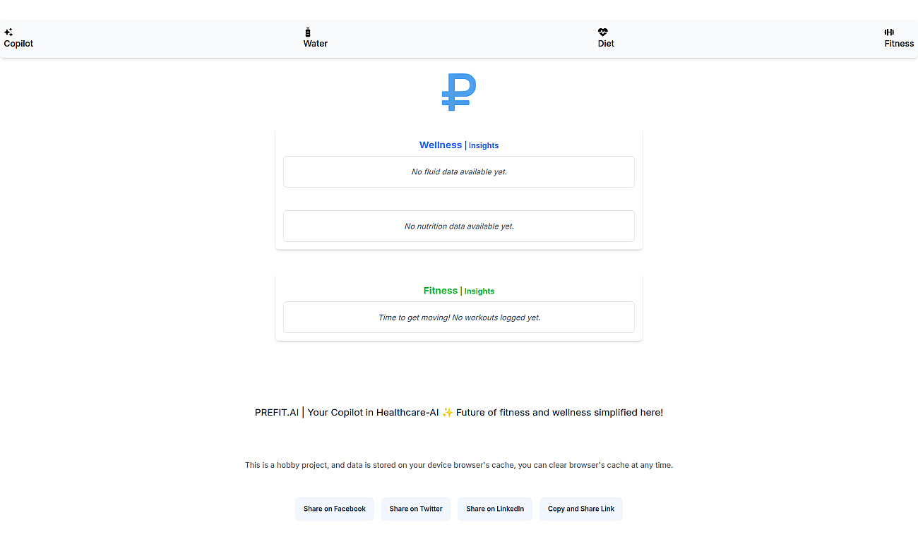 Prefit.AI screenshot
