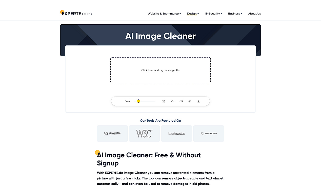 AI Image Cleaner By Experte screenshot