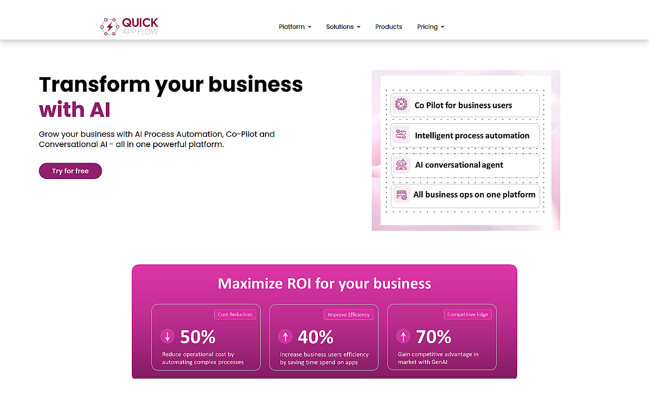 Quickappflow screenshot