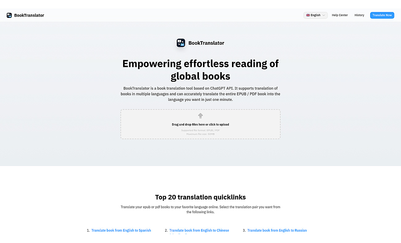 BookTranslator screenshot