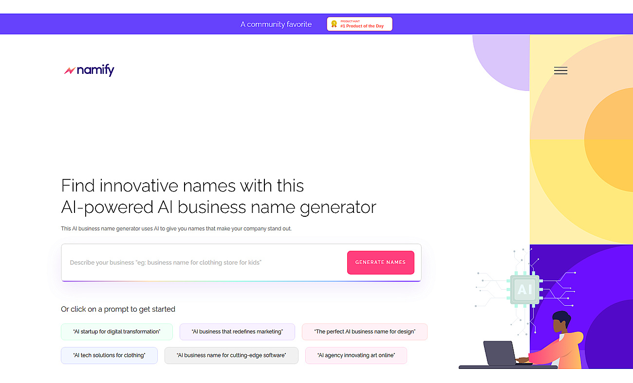 Namify screenshot