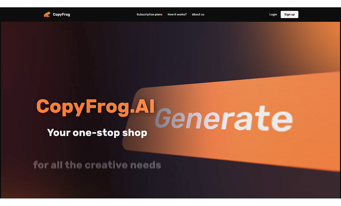 CopyFrog.AI screenshot