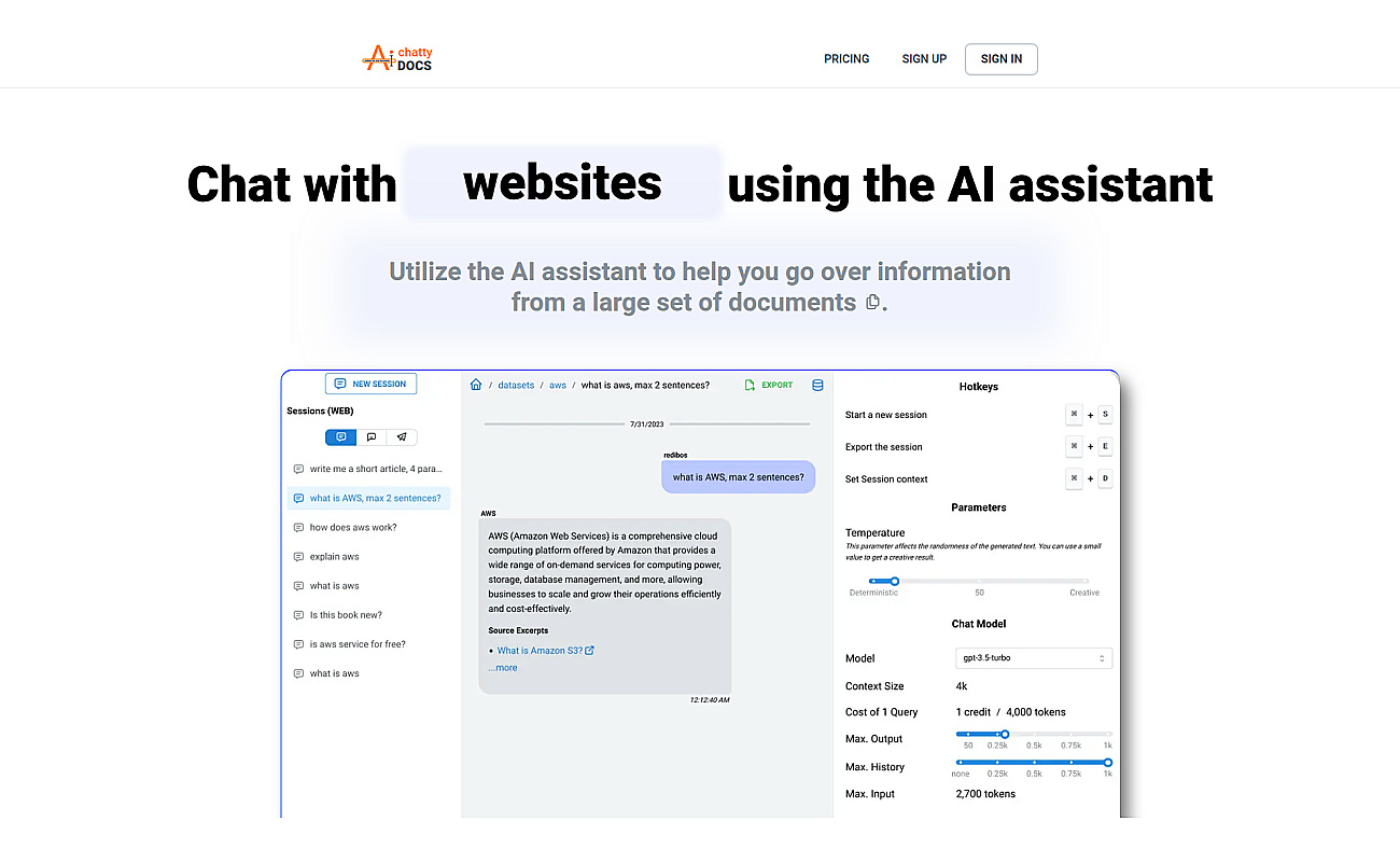 ChattyDocs screenshot