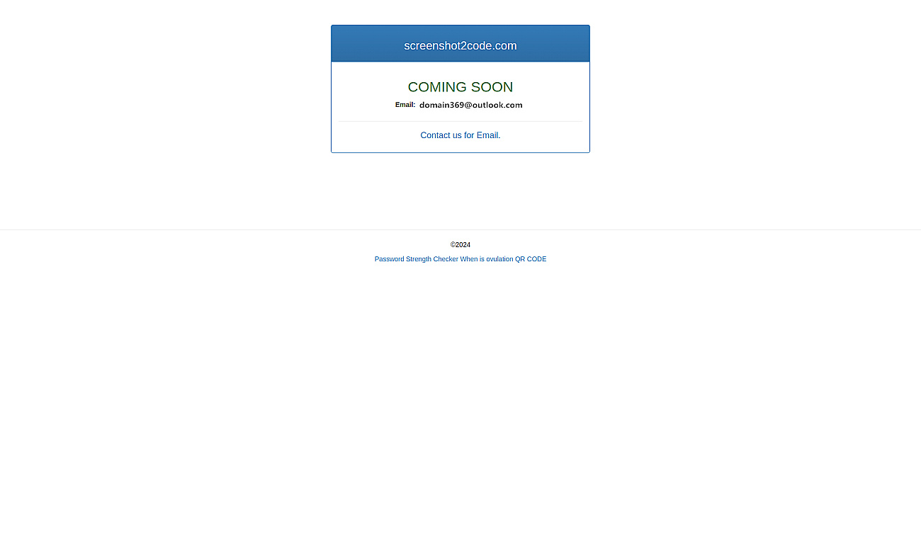 Screenshot2Code screenshot
