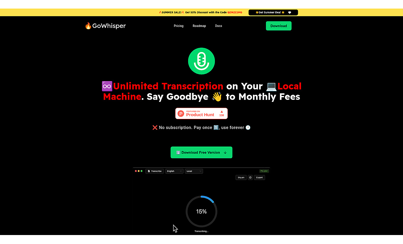 GoWhisper screenshot