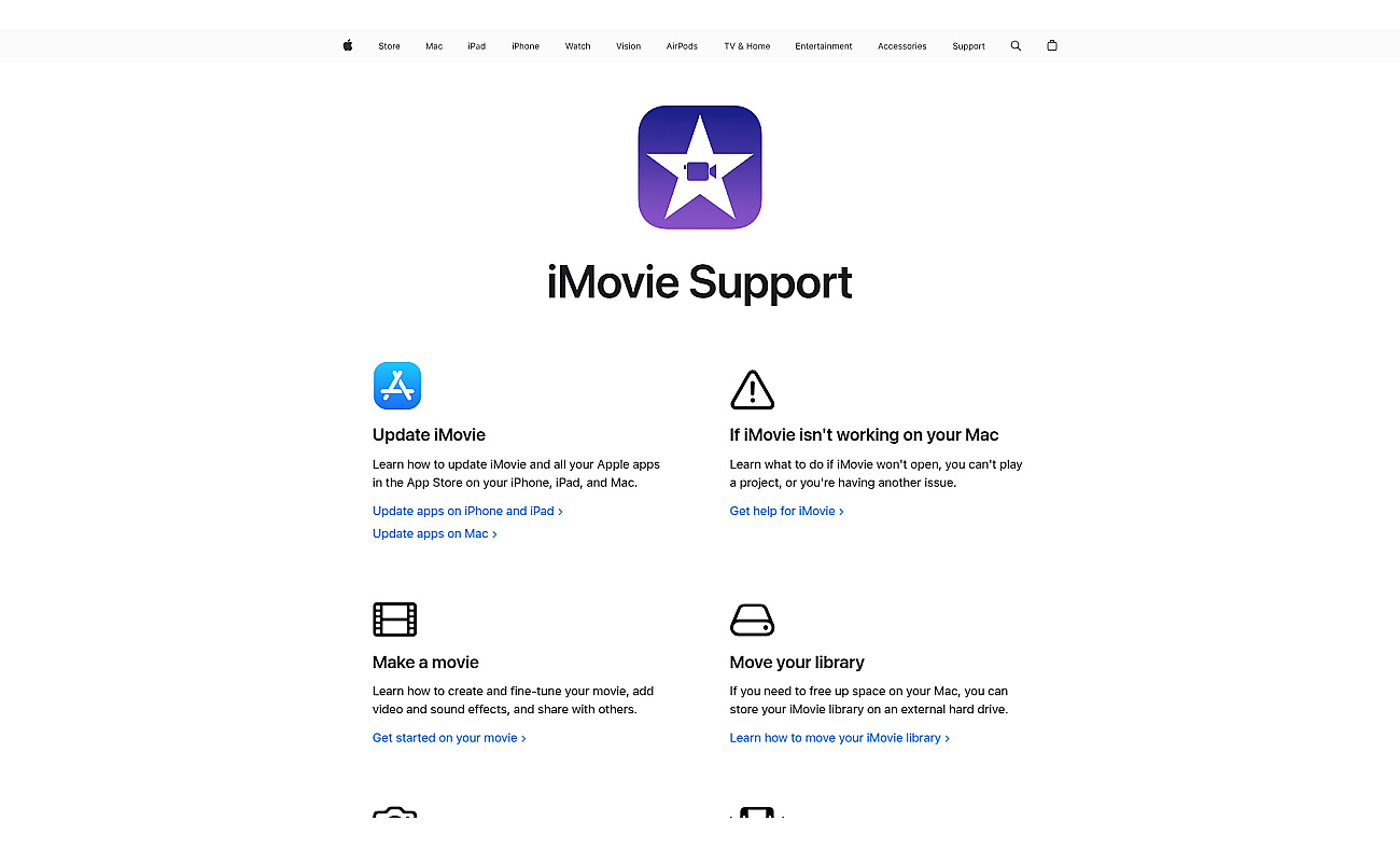 IMovie screenshot