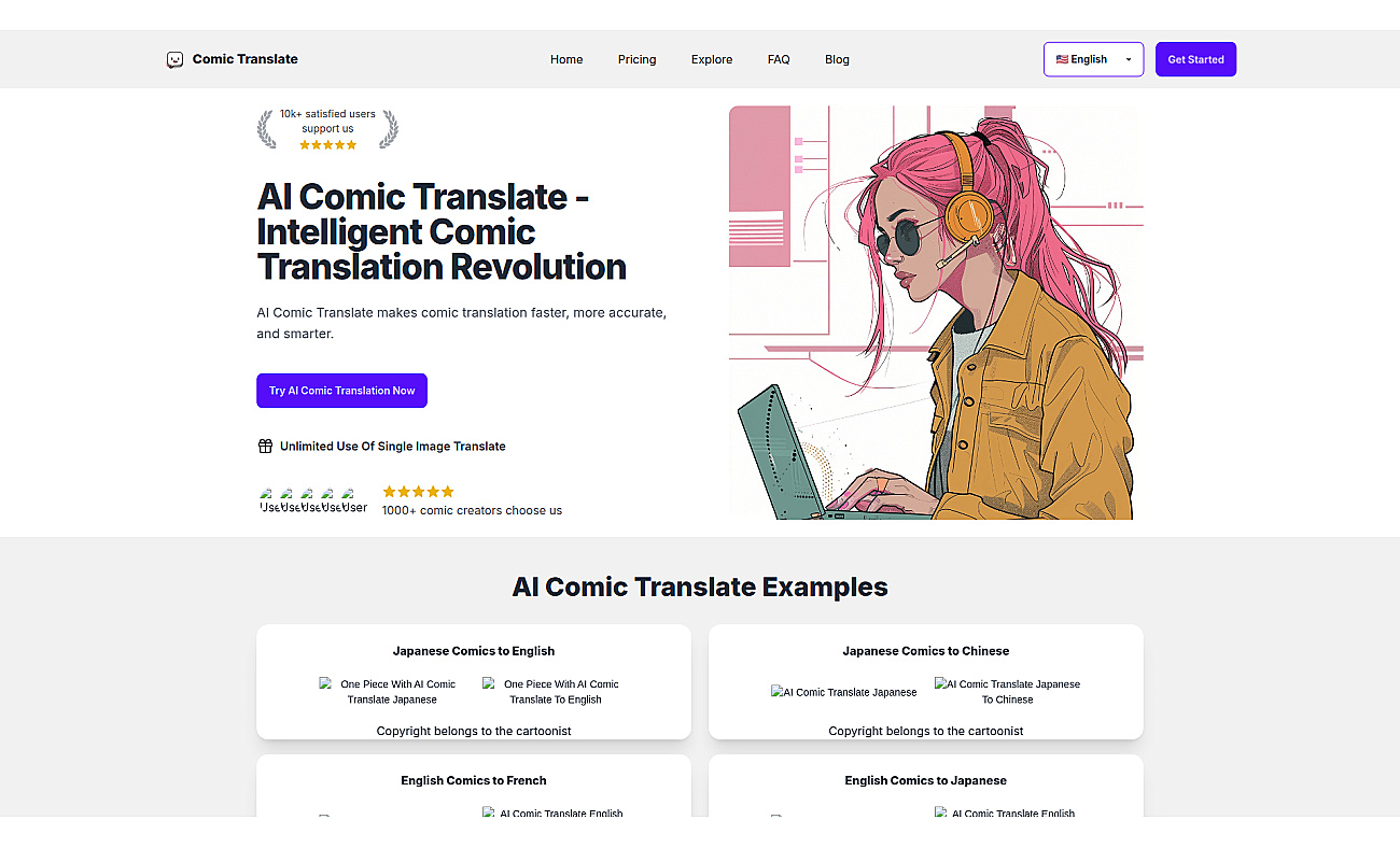 AI Comic Translate