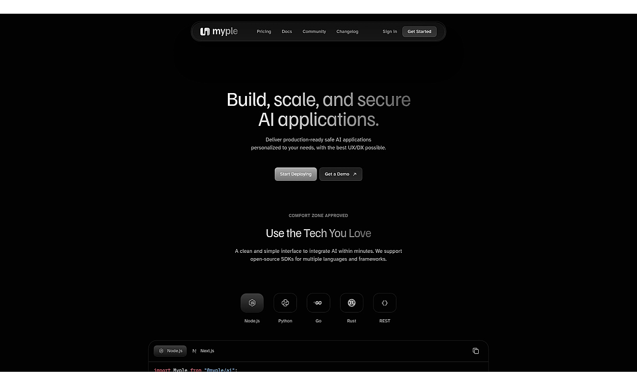 Myple screenshot