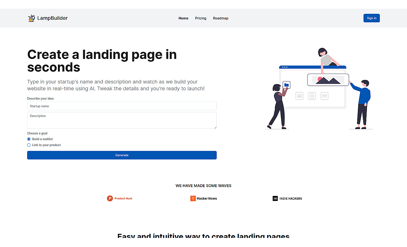 LampBuilder screenshot