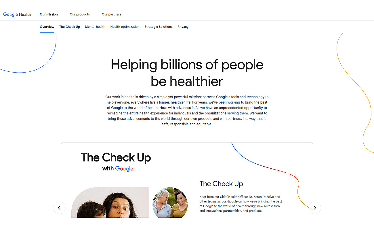 Google Health screenshot