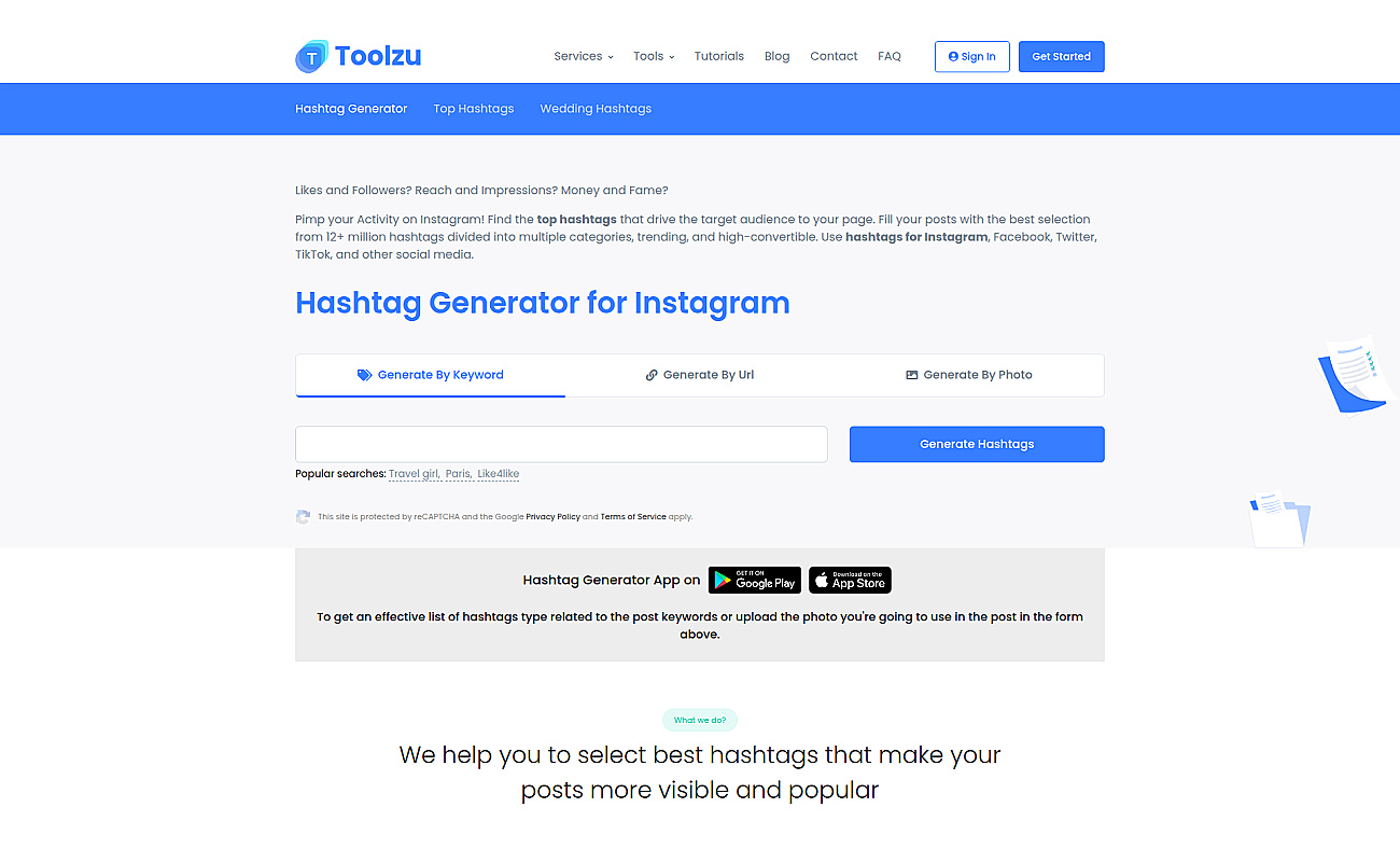 Toolzu screenshot