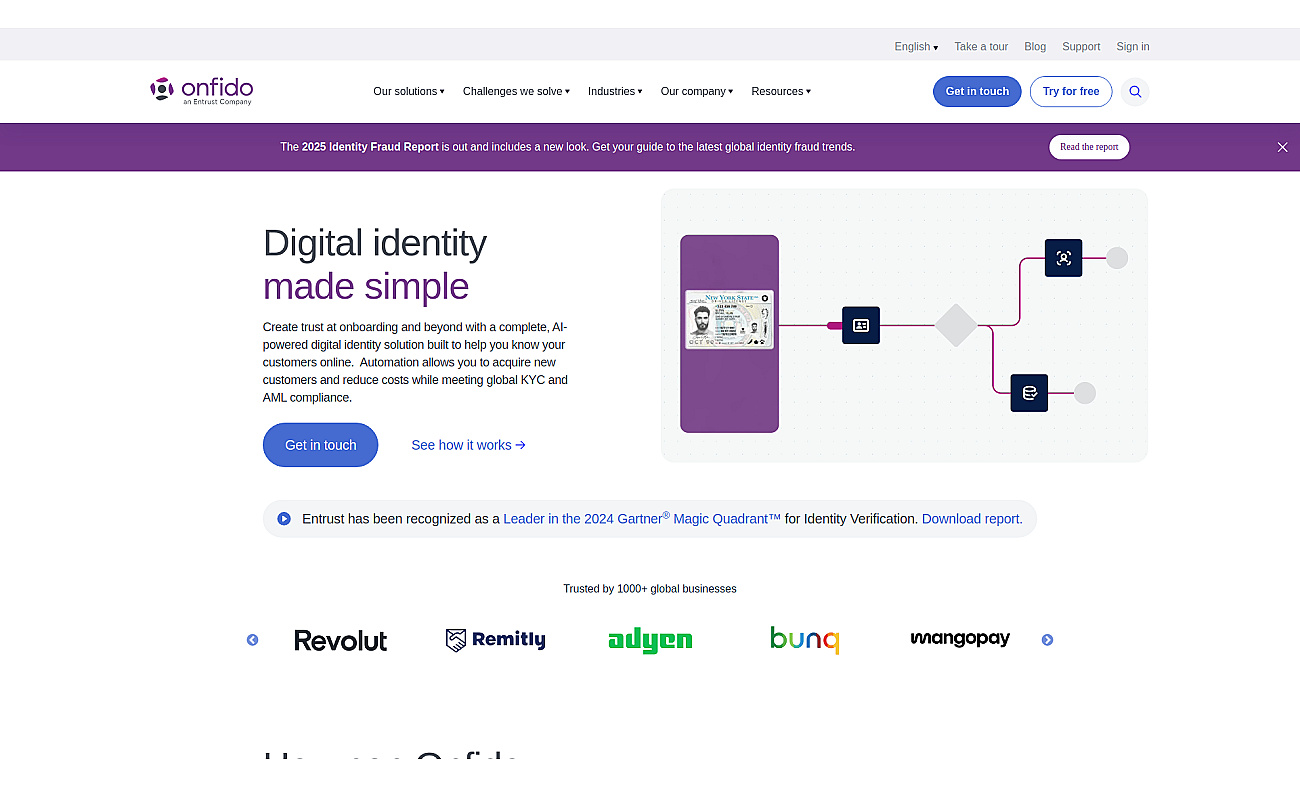 Onfido screenshot
