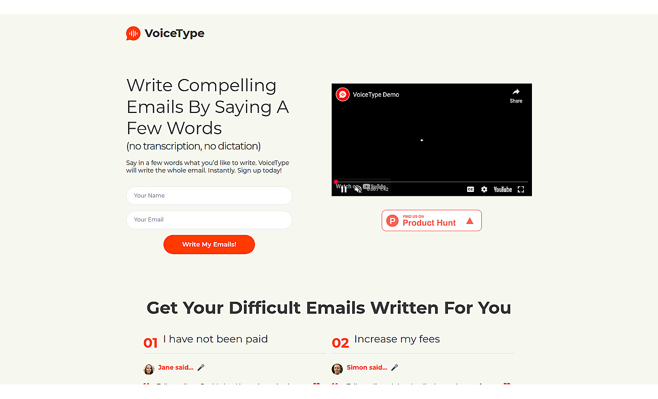 VoiceType screenshot
