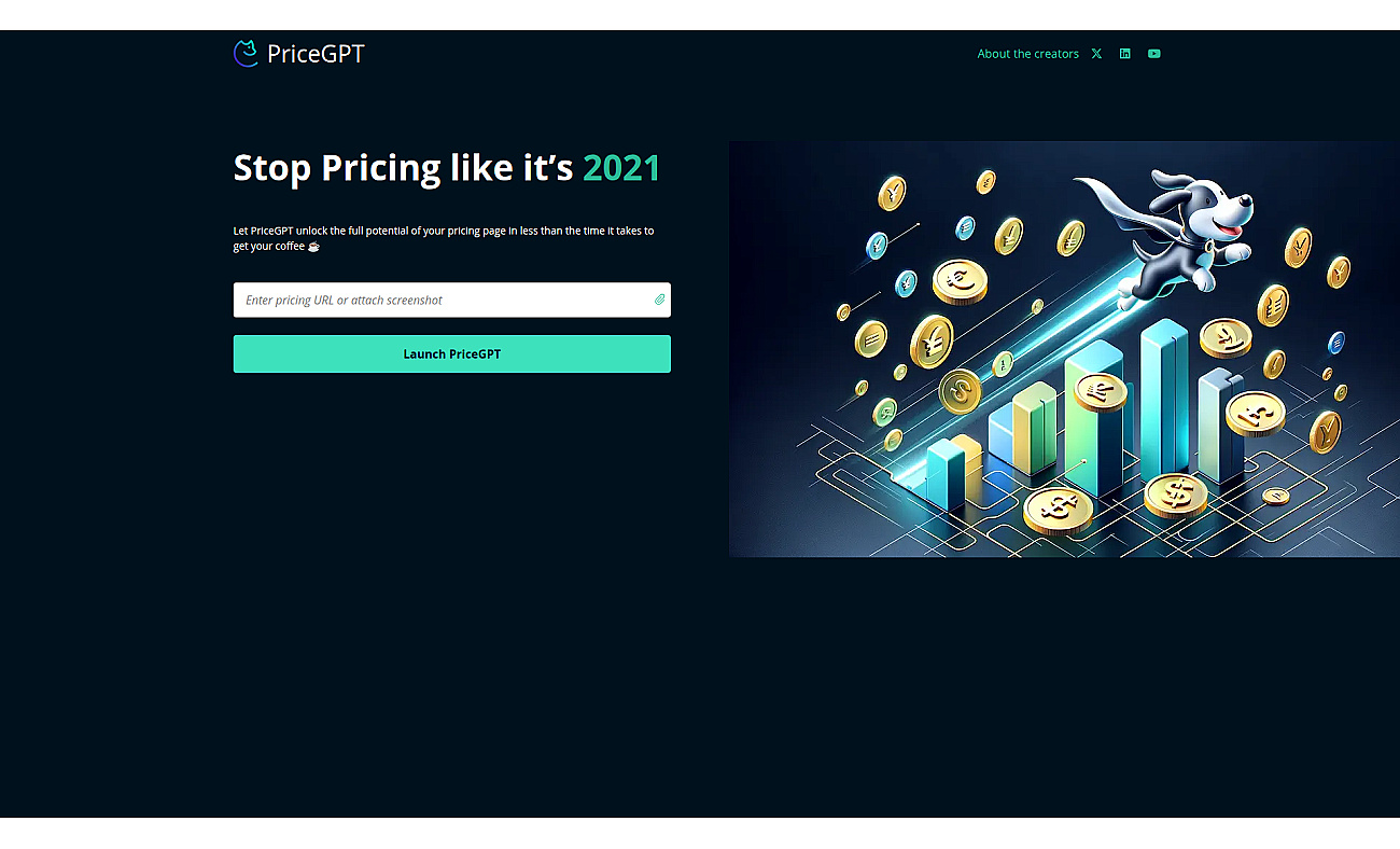 PriceGPT screenshot