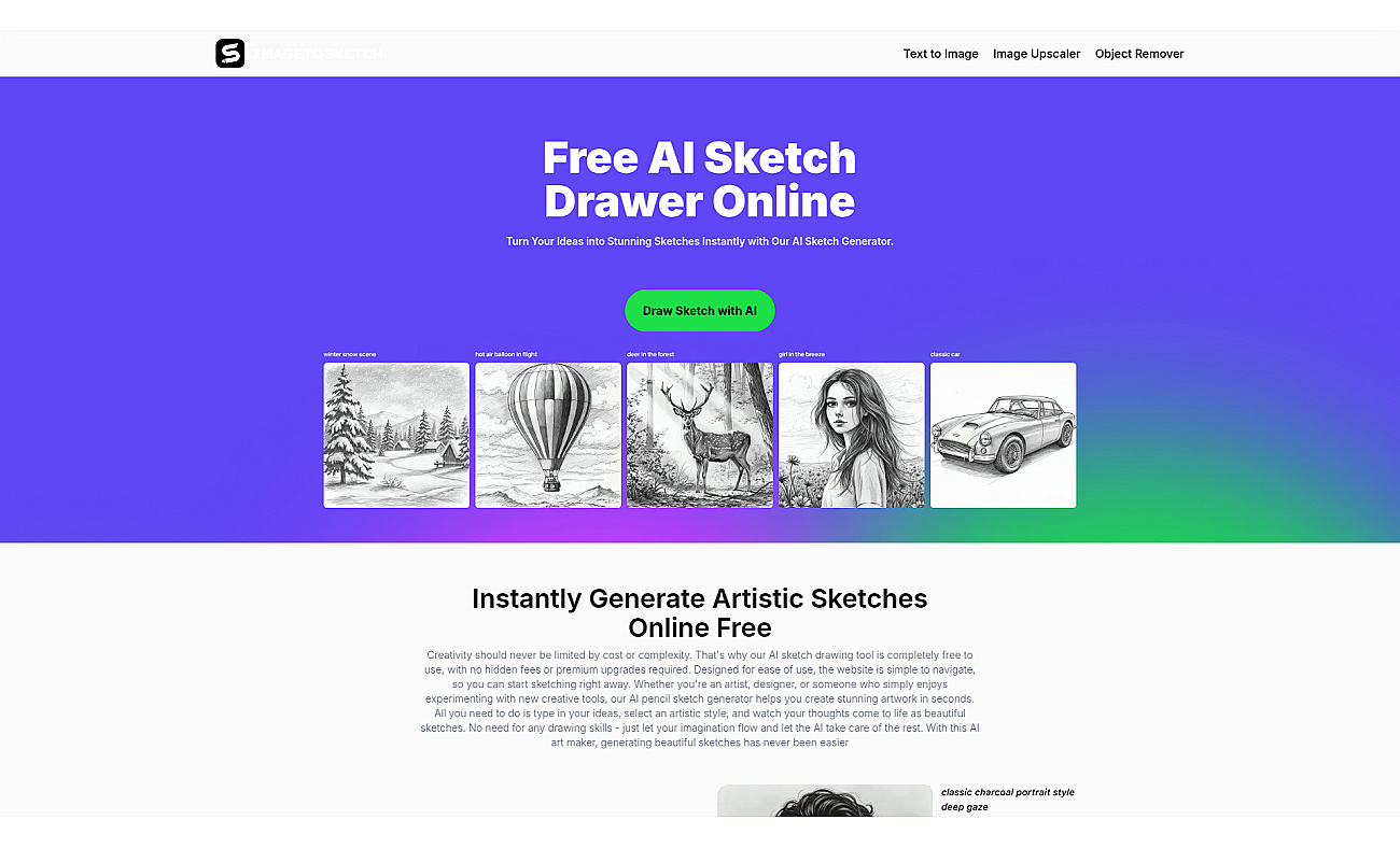 Image to Sketch AI screenshot