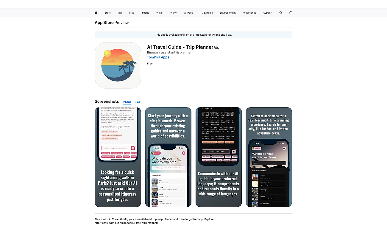 Ai Travel Guide screenshot