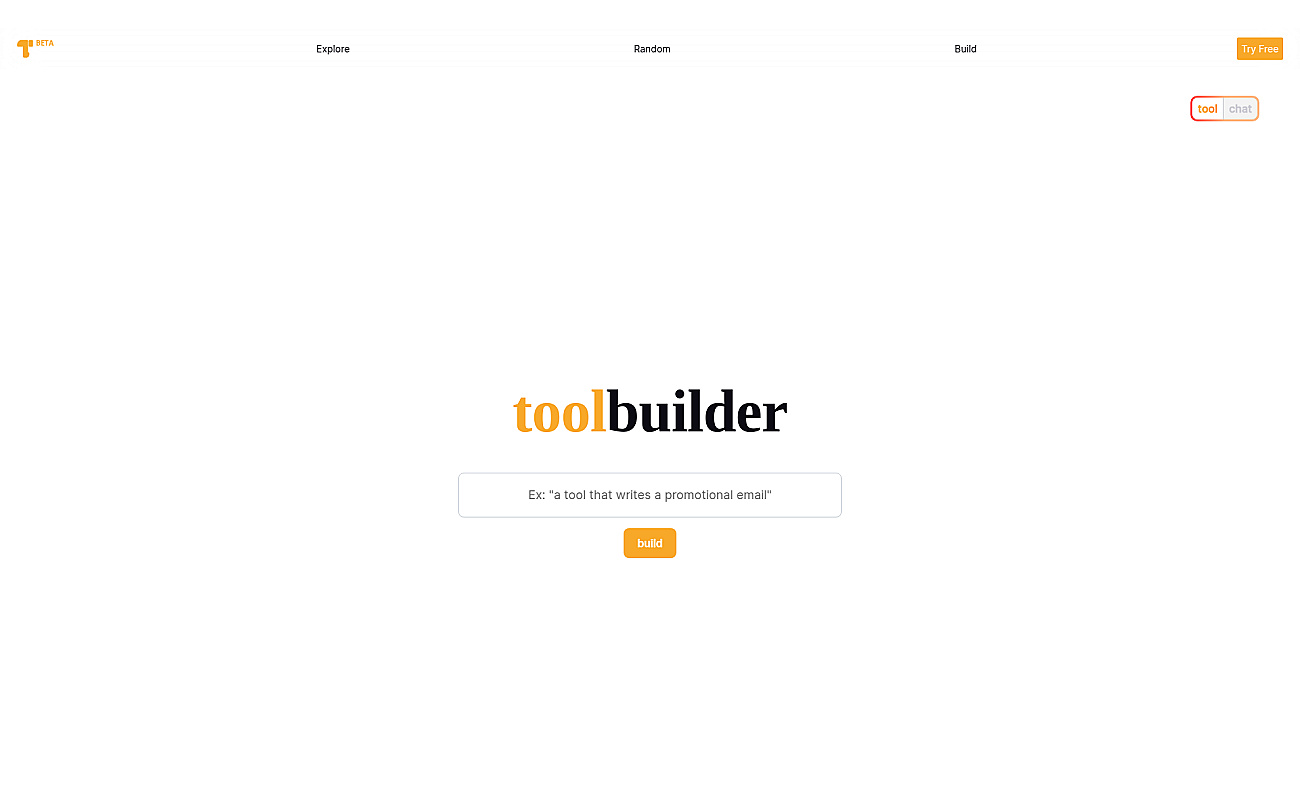 ToolBuilder screenshot