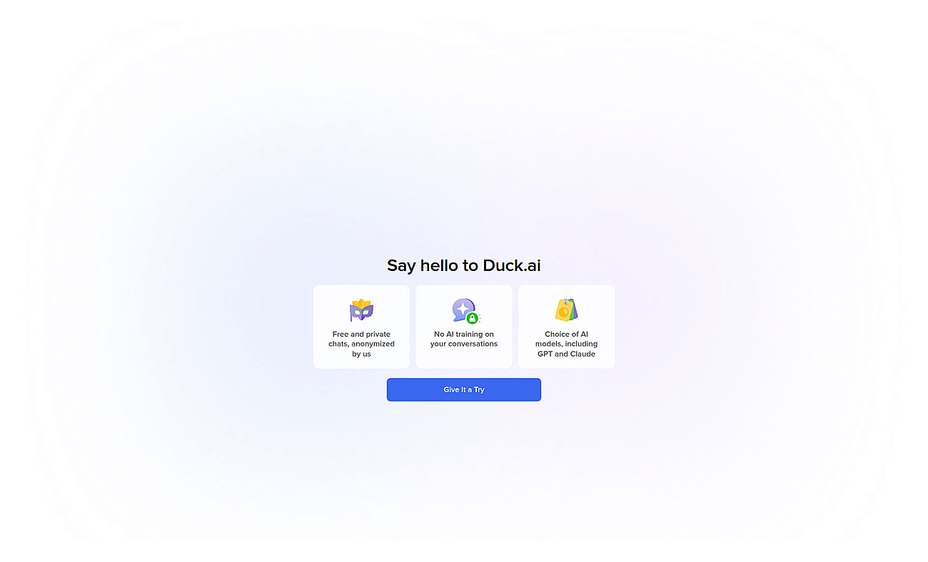 Duck.ai Chat screenshot