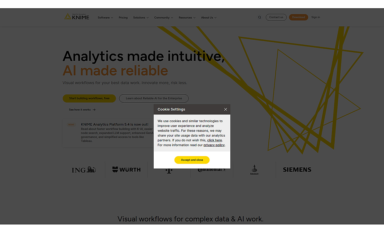 Knime screenshot