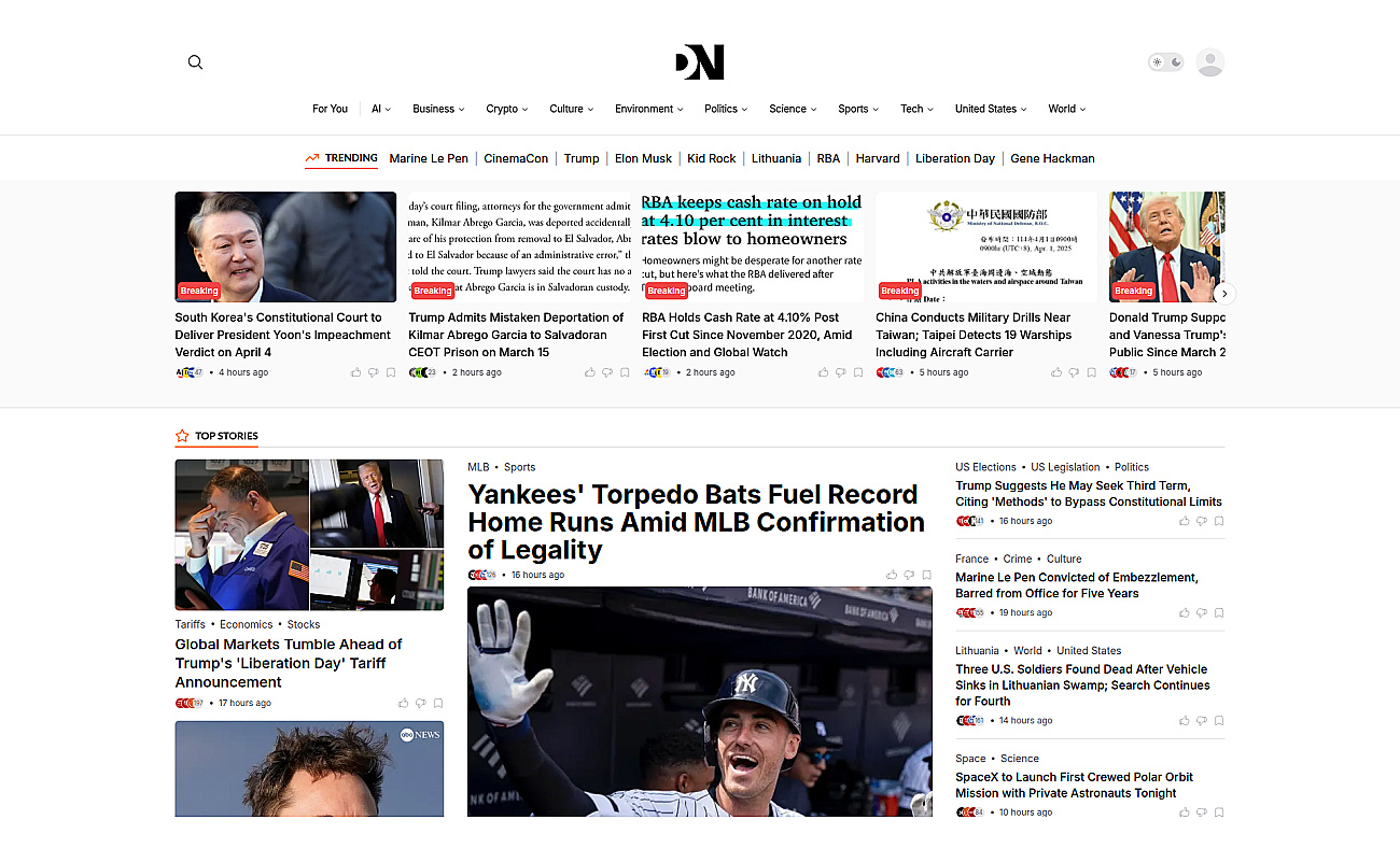DeepNewz screenshot
