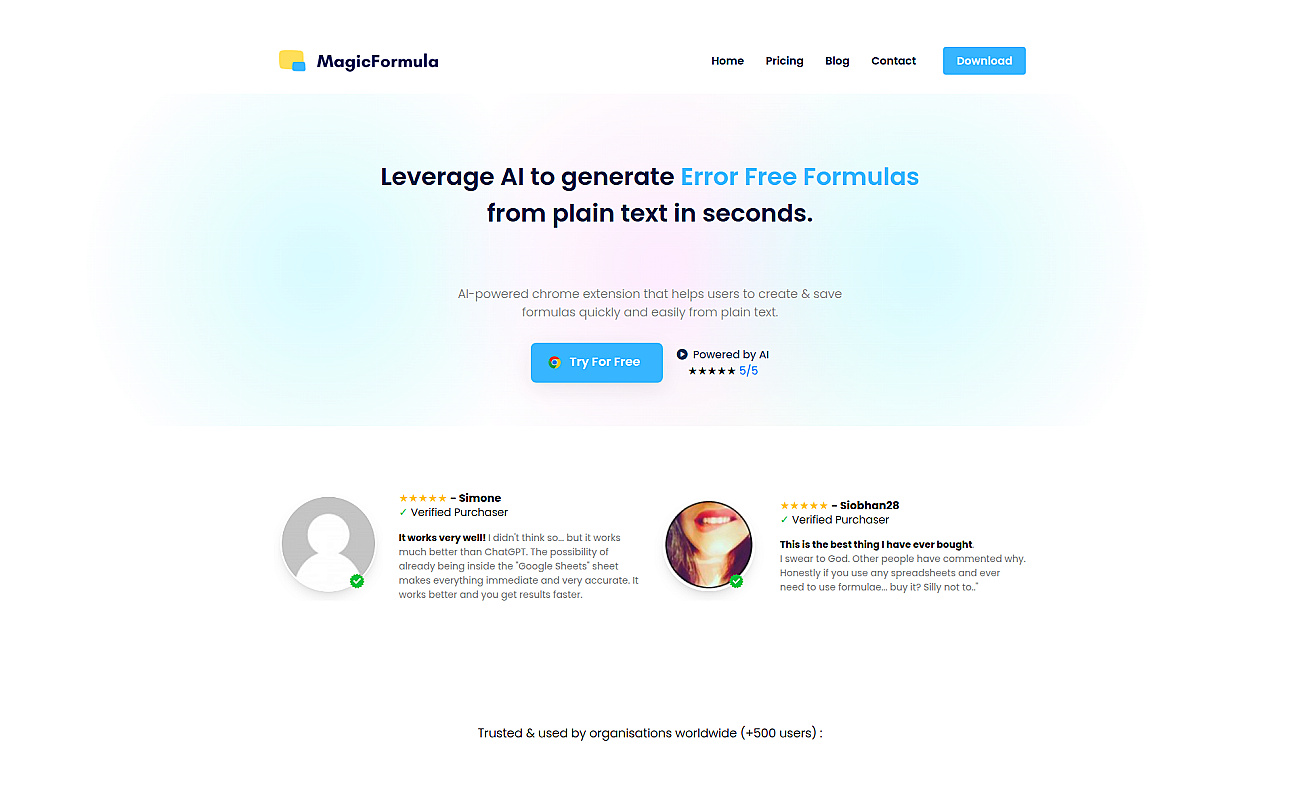 MagicFormula screenshot