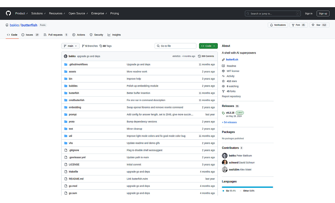 Butterfish screenshot