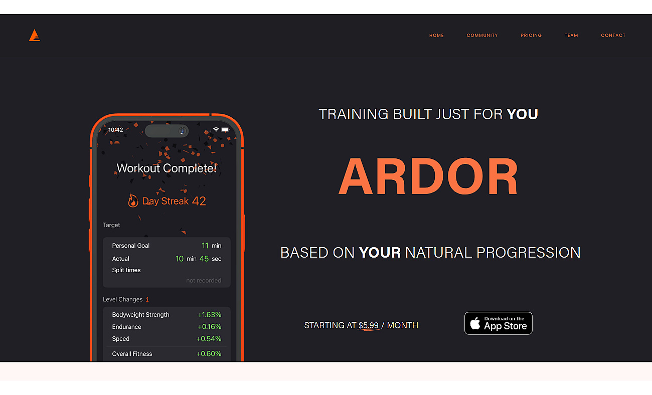 Ardor Fitness screenshot