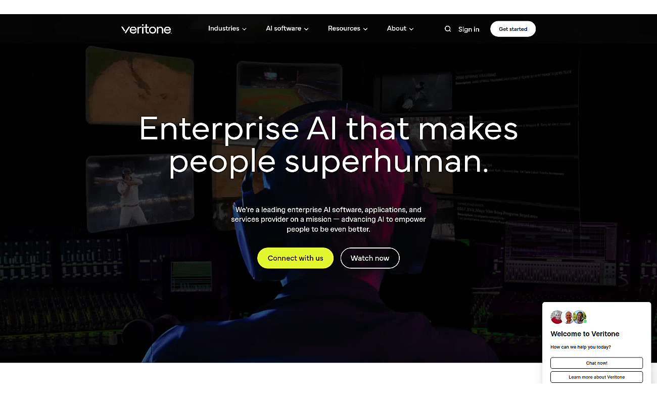 Veritone screenshot