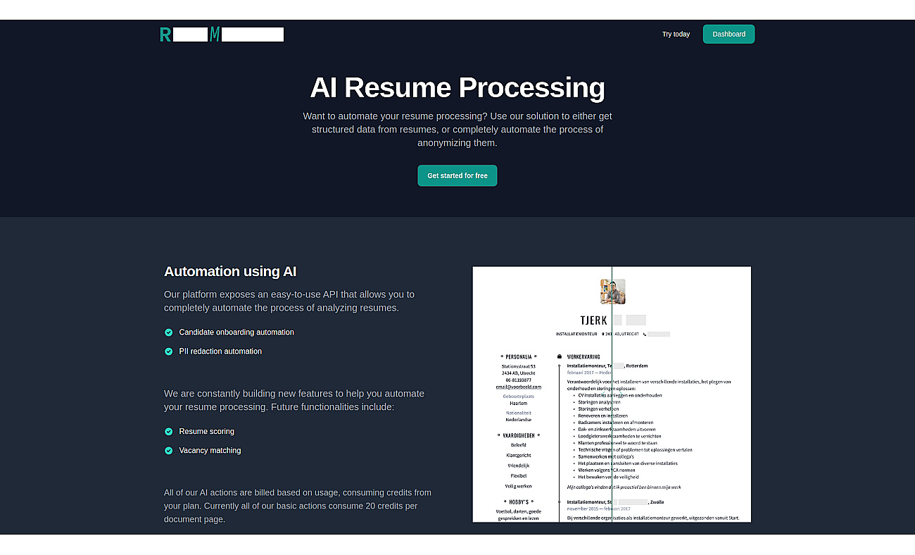 ResuMetrics screenshot