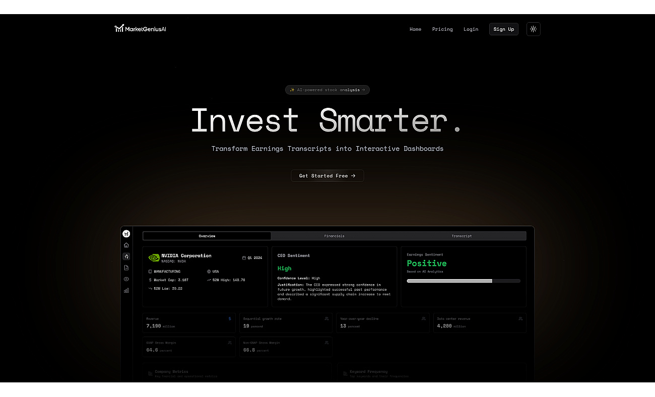 Market Genius AI screenshot