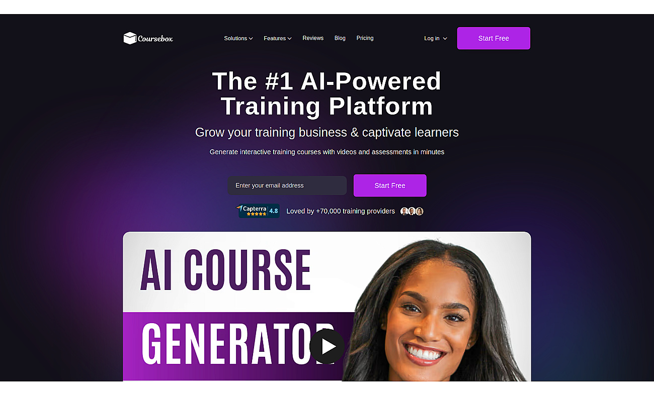 Coursebox screenshot