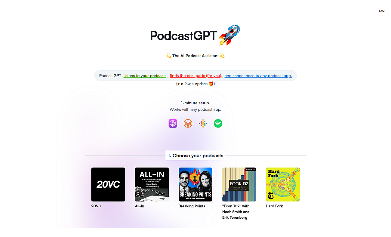 PodcastGPT screenshot