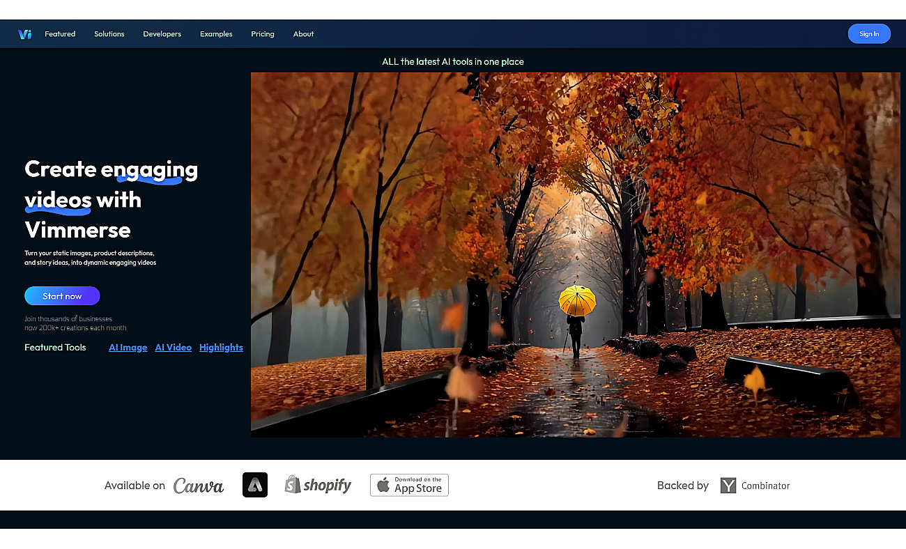 Vimmerse screenshot