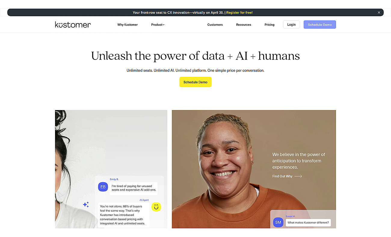 Kustomer screenshot