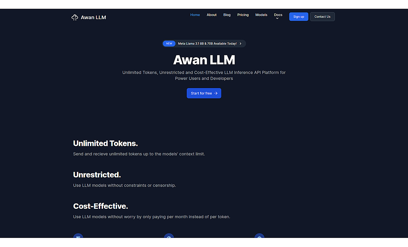 Awan LLM screenshot