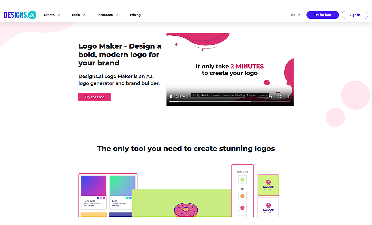 Logo Maker by Designs AI screenshot