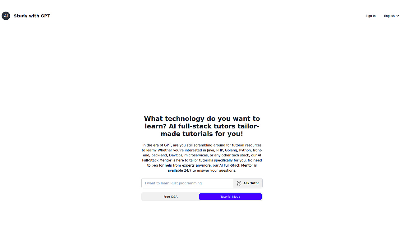 Study with GPT screenshot