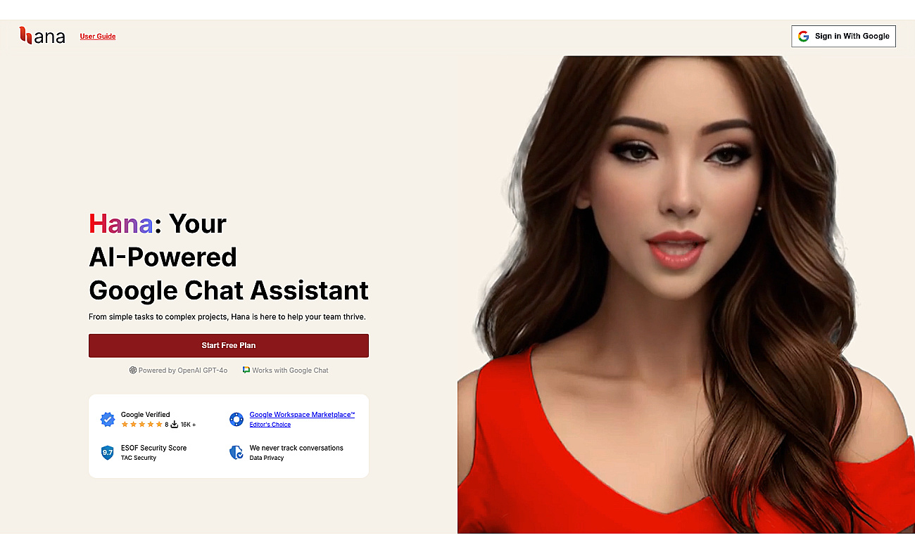 Hana screenshot