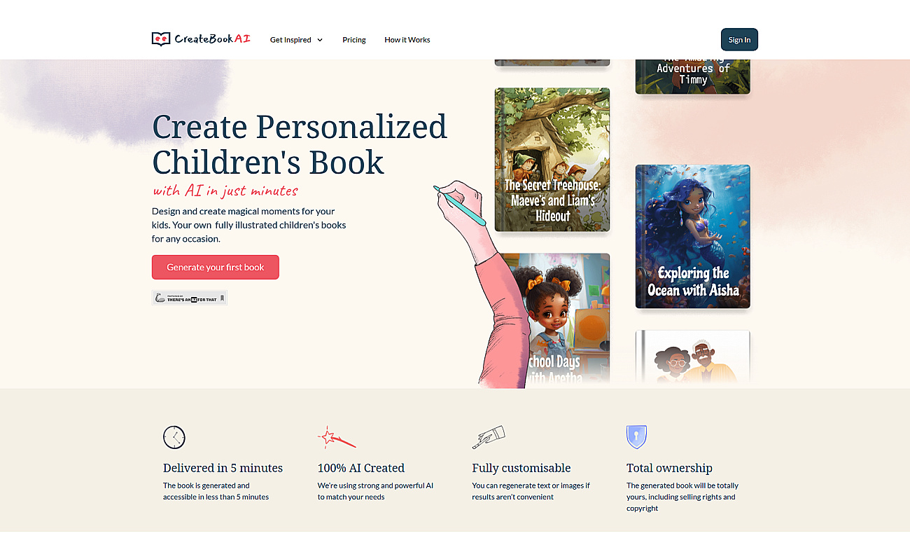 CreateBookAI screenshot