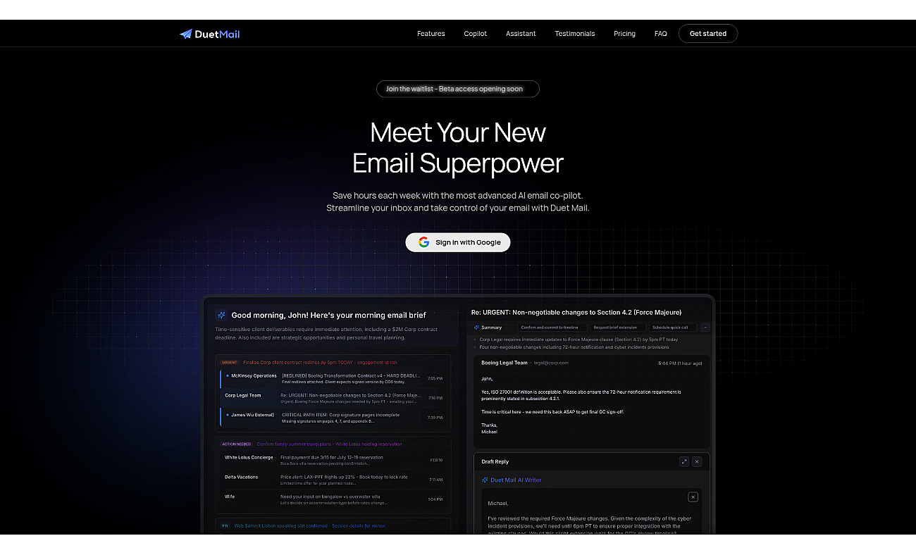 IntelliMail screenshot