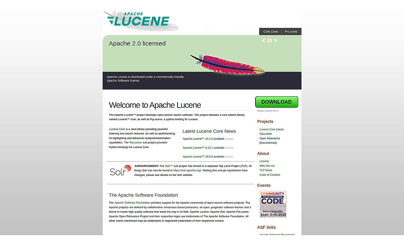Lucene screenshot