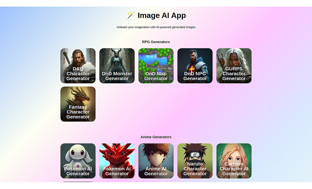 Image AI App screenshot