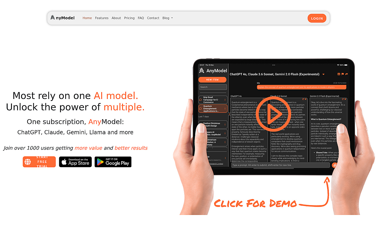 AnyModel screenshot