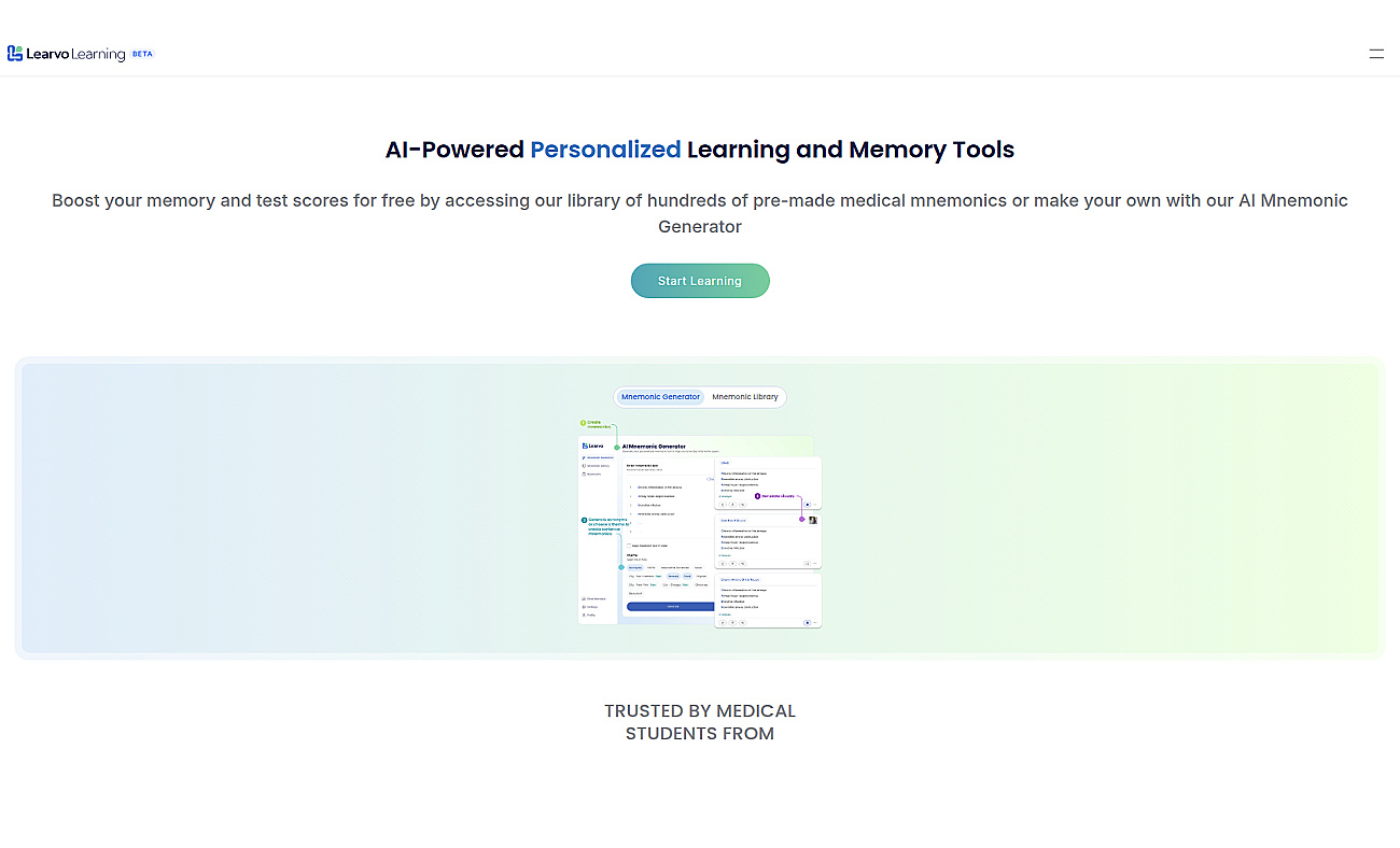 Learvo screenshot